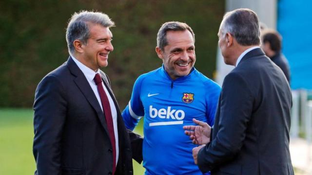 开云-拉波尔塔：和科曼关系很好 哈维迟早会回巴萨执教